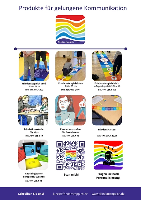 Katalog Produkte für gelungene Kommunikation friedensteppich.de 01,2025